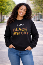 Load image into Gallery viewer, Essential I AM BLACK HISTORY Heavyweight Crewneck Sweatshirt