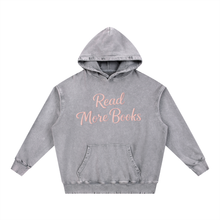 Load image into Gallery viewer, Read More Books Heavyweight Hoodie (Gray)
