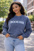 Load image into Gallery viewer, Bookish Crewneck Sweatshirt (Blue)
