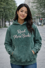 Load image into Gallery viewer, Read More Books Heavyweight Hoodie (Green)
